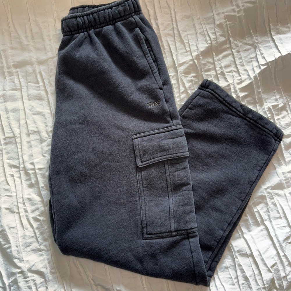 TNA Black Cargo Sweatpants